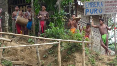 Greetings from Embera Puru village in Panama jungle