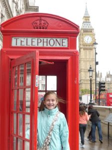 Big Ben red phone booth Delaney