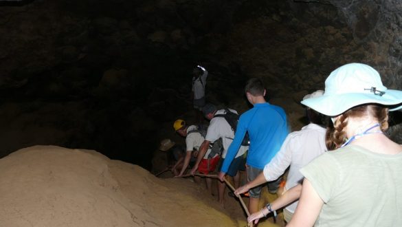 Lava tunnel at Floreana Island