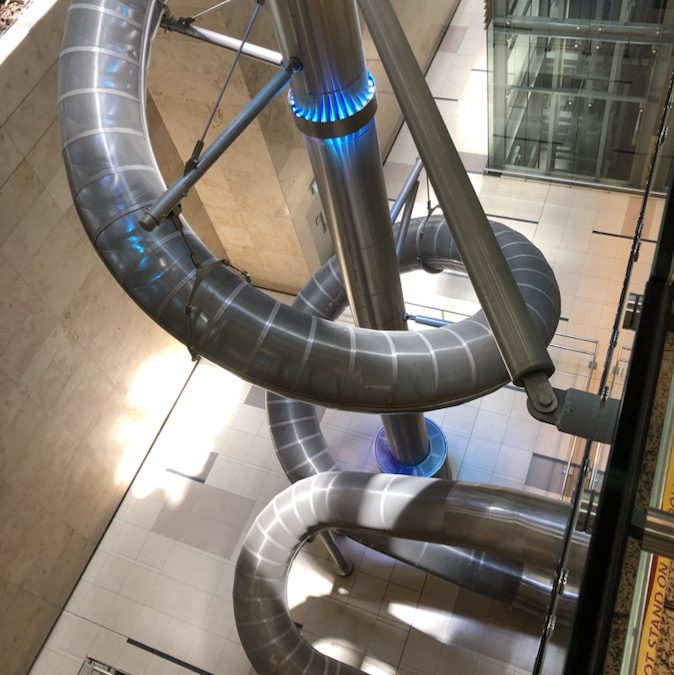 4-story indoor slide at Singapore's Changi Airport
