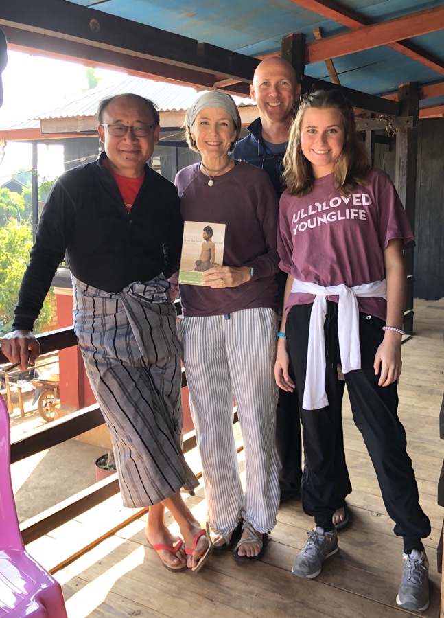 Visiting with the author Pascal Khoo Thwe at this home in Myanmar.